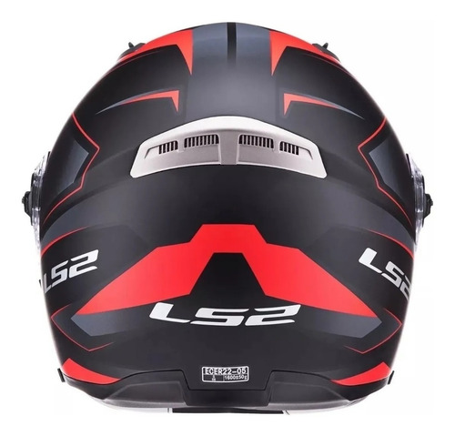 Imagen 3 de 4 de Casco Moto Rebatible Ls2 370 Easy Stripe Solomototeam