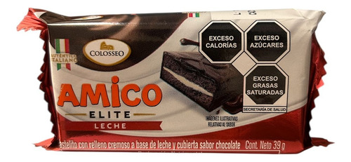 Pastelito Con Relleno Cremoso Con Leche Amico 39g