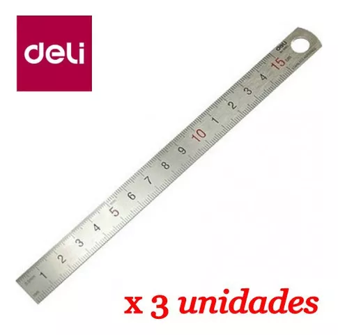 Regla metálica Campus 15cm - MANUALIDADES TRASGU