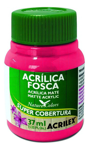 Tinta Acrílica Fosca 37ml Acrilex Cor Rosa