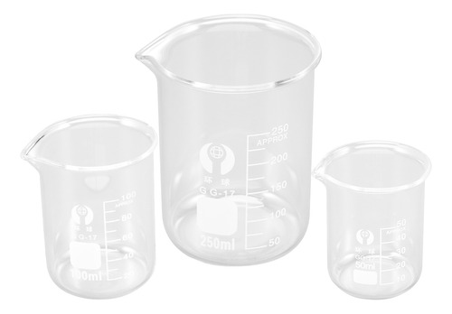 Vaso De Vidrio De 50 Ml, Graduado De Primera Calidad, Medida