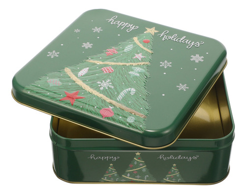A Lata Para Galletas De Navidad, Caja Decorativa Para