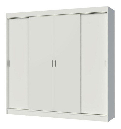 Guarda-roupa Casal Madesa Austin 4 Portas Correr 3 Gavetas B Cor Branco 102809