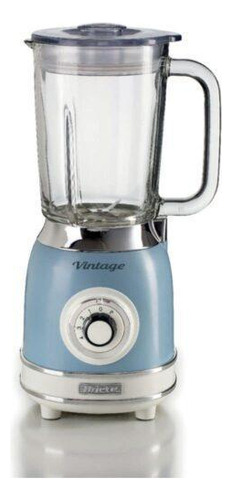 Batidora Ariete Vintage Blue, vaso de cristal de 1,5 l, 1000 W