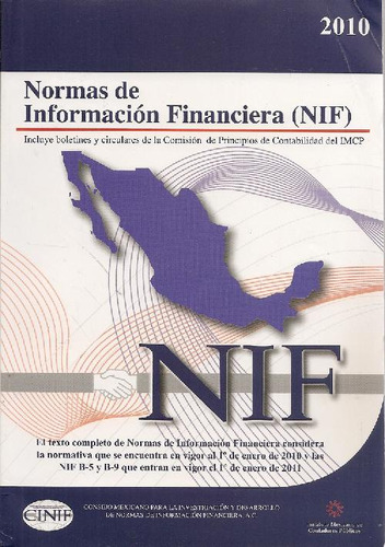 Libro Normas De Información Financiera (nif) De Imcp Institu