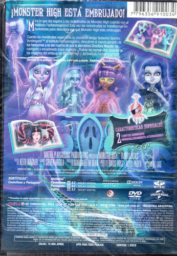 Monster High Embrujadas - Dvd Nuevo Original Cerrado - Mcbmi
