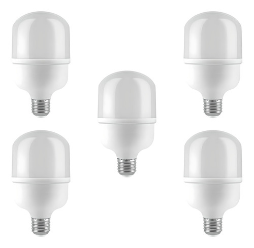 Lampara Led 60w Foco Luz Fria Alta Potencia E27 Set X5