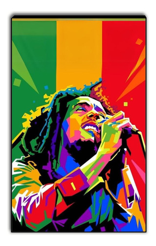 Cuadro Decorativo Moderno De Bob Marley 86x56 Cm