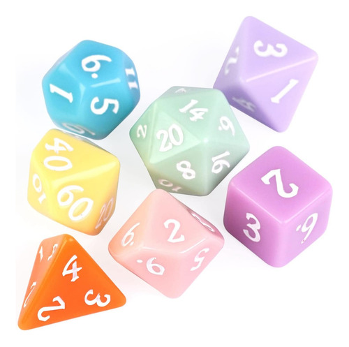 Poludie 5 Juegos De Dados Poliédricos Dnd (35pcs) Con 1 B...