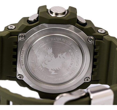 Reloj De Pulsera Con Sensor Doble Casio Rangeman Gwas Mb6