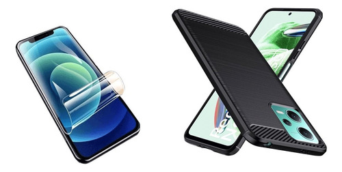 Funda Carbono + Hidrogel Compatible Con Pocophone Poco X5 5g