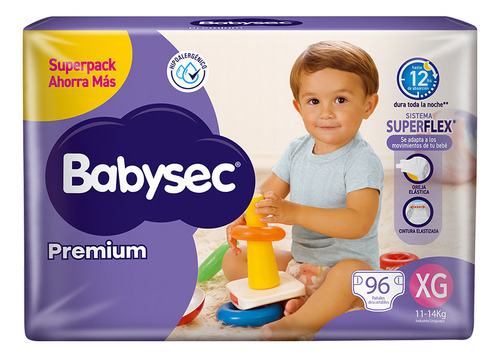 Babysec Premium Super Jumbo Pack Xg [96 Uni.]