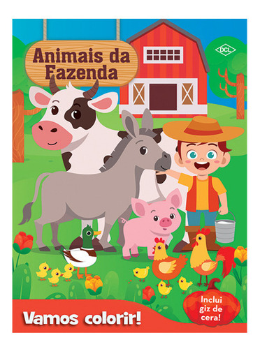 Vamos Colorir - Animais Da Fazenda, De A Dcl. Editora Dcl, Capa Mole Em Português