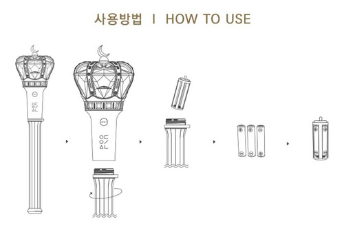 Light Stick Loona, Para Concierto, Luz Multicolor
