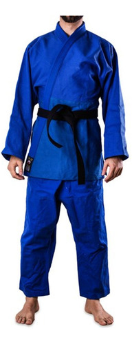 Judo Mediano Shiai Azul Judogi 0 A 3 Uniforme Traje Tramado