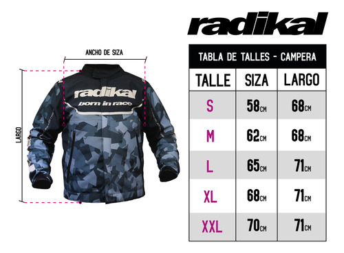 Campera Street Moto Calle Adventure Radikal