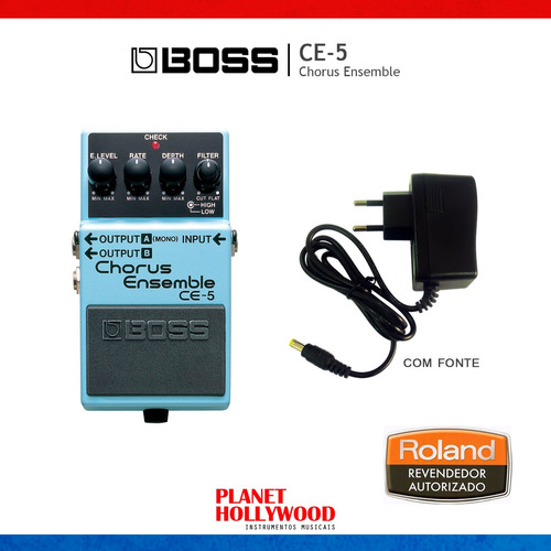 Pedal Boss Ce-5 Chorus Ensemble Com Fonte