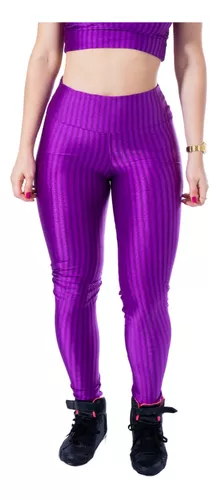 Calça Legging Cirre 3D Academia Cós Reto Roxo, Moda LLevo