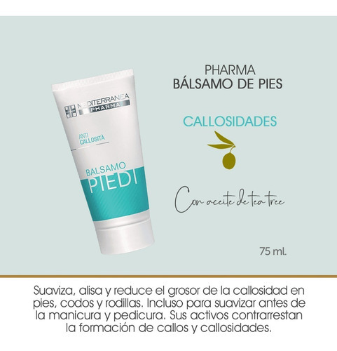 Bálsamo Para Pies Mediterránea Cosmetics Quita Callos 75 Ml