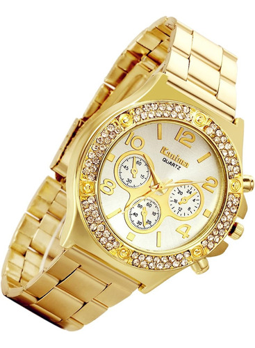 Reloj Dorado De Hip-hop Para Hombre [actualizado] Reloj Info