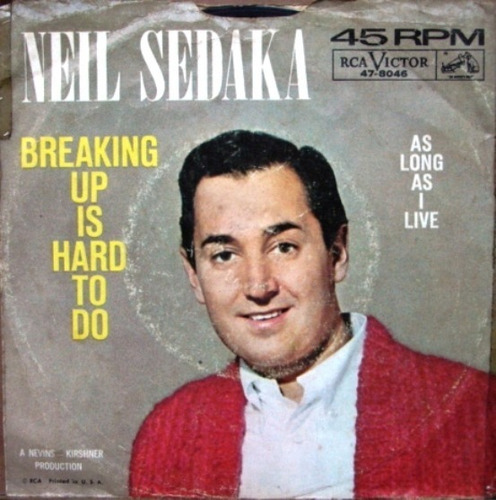Neil Sedaka - Breaking Up Is Hard To Do - Simple Usa 1962