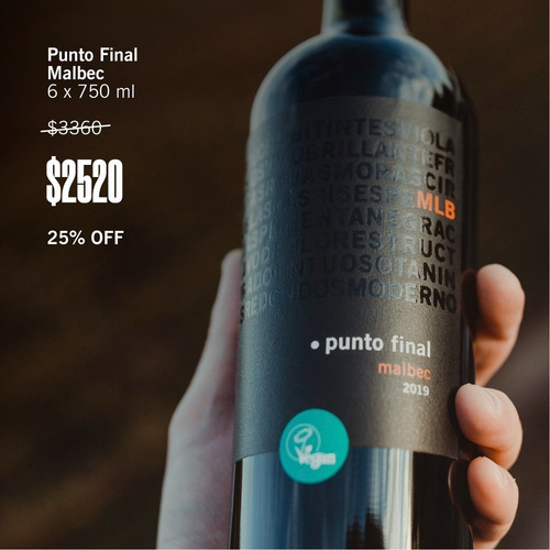 Vino Punto Final Malbec 6 Botellas