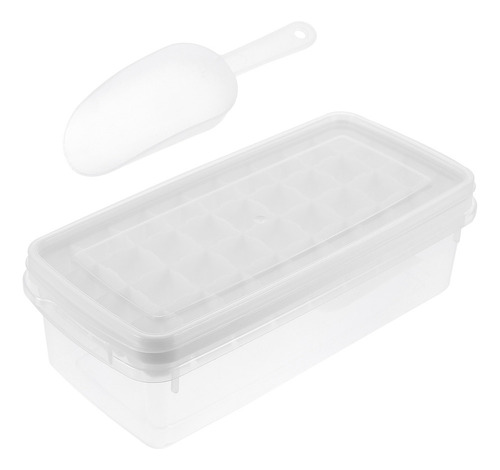 Molde Simple De Silicona Para Bandejas De Hielo Con Tapa