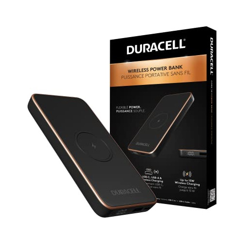 Duracell Core 10 Portable Charger | Wireless 10,000mah Power