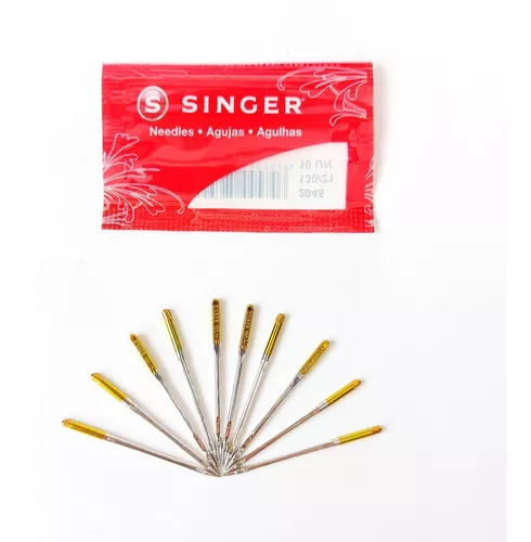 SINGER Paquete de 10 agujas elásticas para máquina de coser 2045, tamaño  110/18