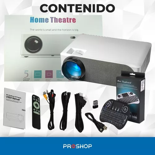 Mini proyector, HD y soporta Full HD, LED, Portátil