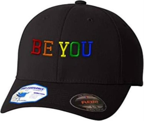 Sombreros Flexfit Hombres Y Mujeres Gay Lgbtq Be You Bordado