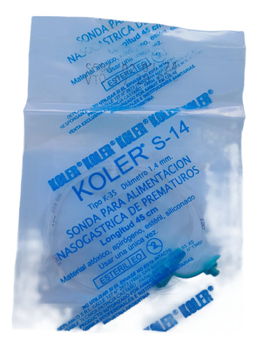 Sonda Nasogástrica Tipo K 35 X 100 Unidades