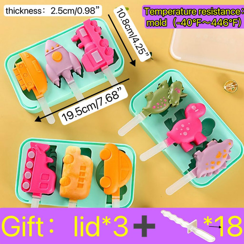 Moldes Para Paletas De 3 Pzas Sin Bpa Moldes Versátiles De S