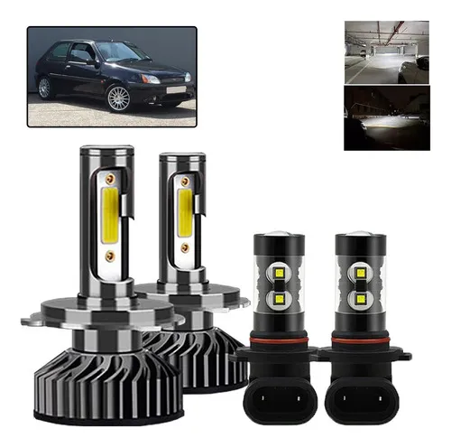 For Kit De Focos Led H4 9006 Luz Alta/baja/niebla Para ford