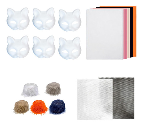 Kit De Máscara De Gato Para Hacer Mismo, Accesorio Estilo C
