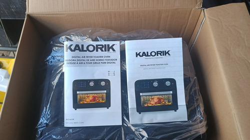 Horno Freidora Aire Tostar, Rostizar, Asar 5-1 Kalorik 20lts Negro