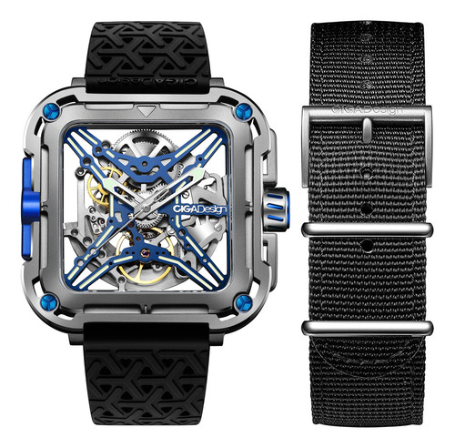 Reloj Ciga Design Hombre X Series Automático Titanium Correa Cyber Blue