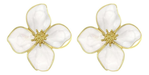 Tucewp Pendientes De Tuerca Con Forma De Flor, Bonitos Y Con