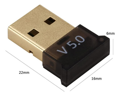 Adaptador O Receptor Usb Bluetooth Pc 5.0 Ultima Versión 