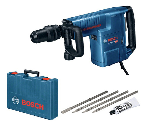 Martillo Demoledor Bosch Gsh11e 25j + 4 Cinceles