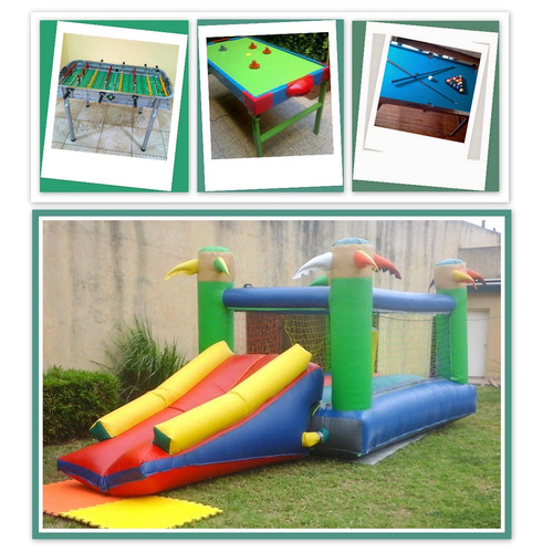 Imagen 4 de 10 de Alquiler De Plaza Blanda Inflables Mini Living Tejo Metegol