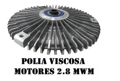 Polia Embreagem Viscosa S10 Blazer Frontier Troller 2.8 Mwm