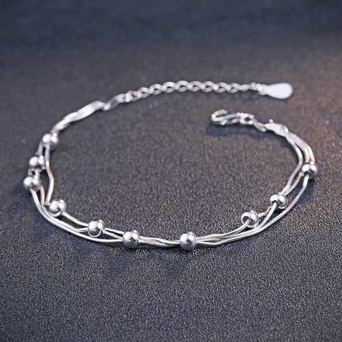 Pulsera De Plata 0.925 Con Esfera - 922