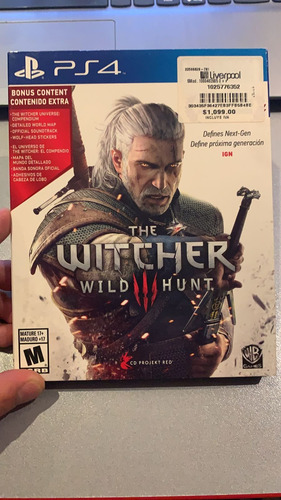 The Witcher 3 Wild Hunt Ps4 Bonus Content (Usado)