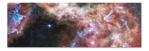 Heat Storm James Webb Telescope Glass Print 5 - (24  X 72 )