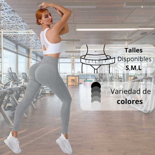 Deportiva Calza Levanta Cola Larga Sin Costura Anticelulitis