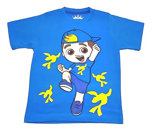 comprar Camiseta Azul Luccas Neto 100% Algodão Menininho Desenho