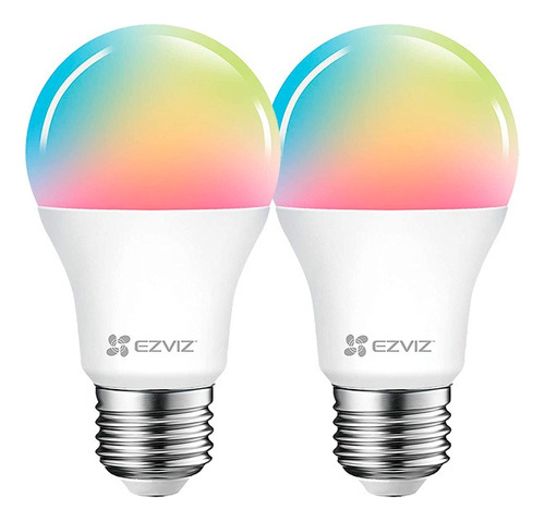 Foco Led Inteligente Wifi Multicolor- Lb1 Ezviz 2 Pack Rgb