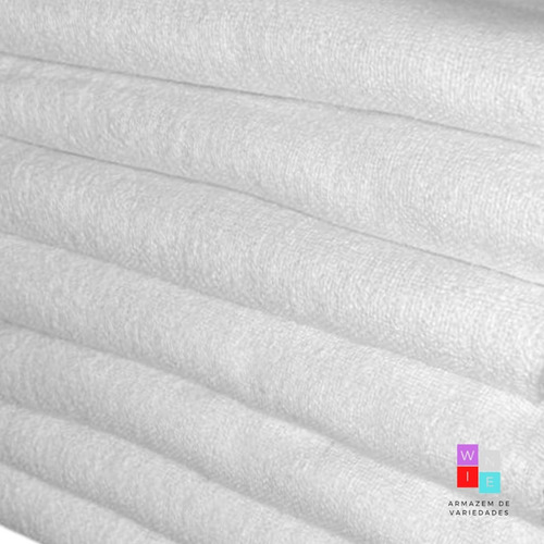 Kit 10 Pano De Chão Branco Grande Saco Duplo Algodão Atacado