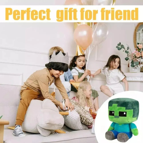 Juego De Peluche Minecraft De 2 Piezas, Regalo Para Niños